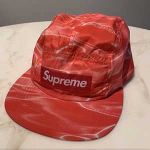 Red washed supreme hat